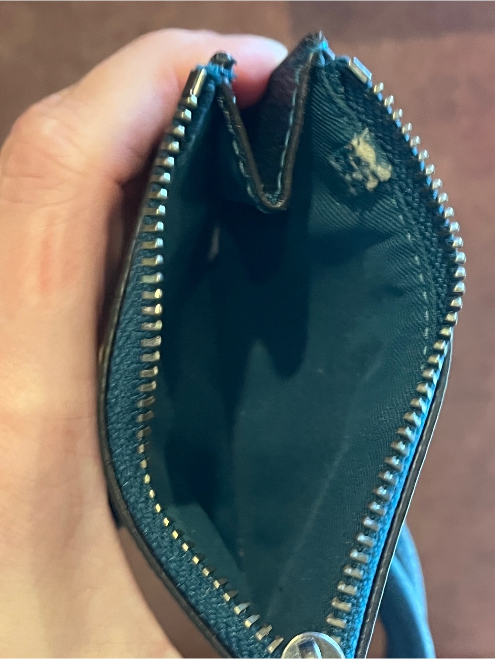 COACH Metallic Teal Sierra Satchel Bag and Matching Card Case - Picture 10 of 11